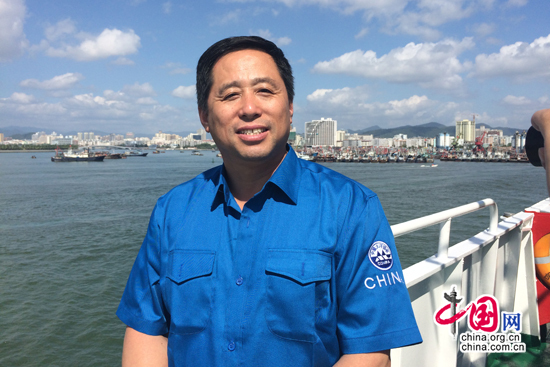 ，“大洋一號”船船長曹業政接受中國網記者專訪